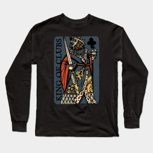 Character of Playing Card King of Clubs Long Sleeve T-Shirt